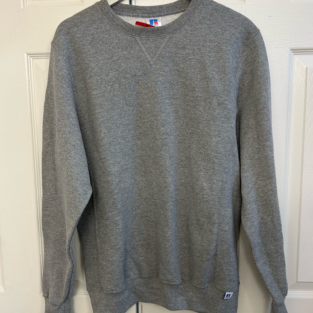 NWT PLAIN GRAY OVERSIZED CREWNECK